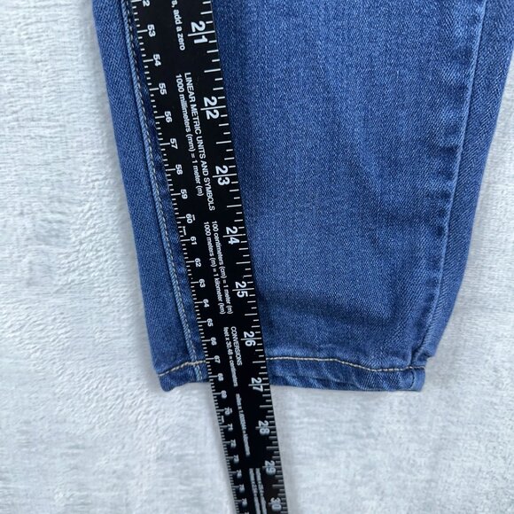 Paige Hoxton Ankle Jeans Medium Wash Denim Mid Rise Womens Blue Size 28 - Picture 9 of 11